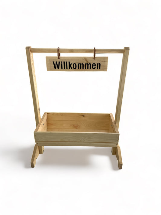 Blumentrog "Willkommen" klein