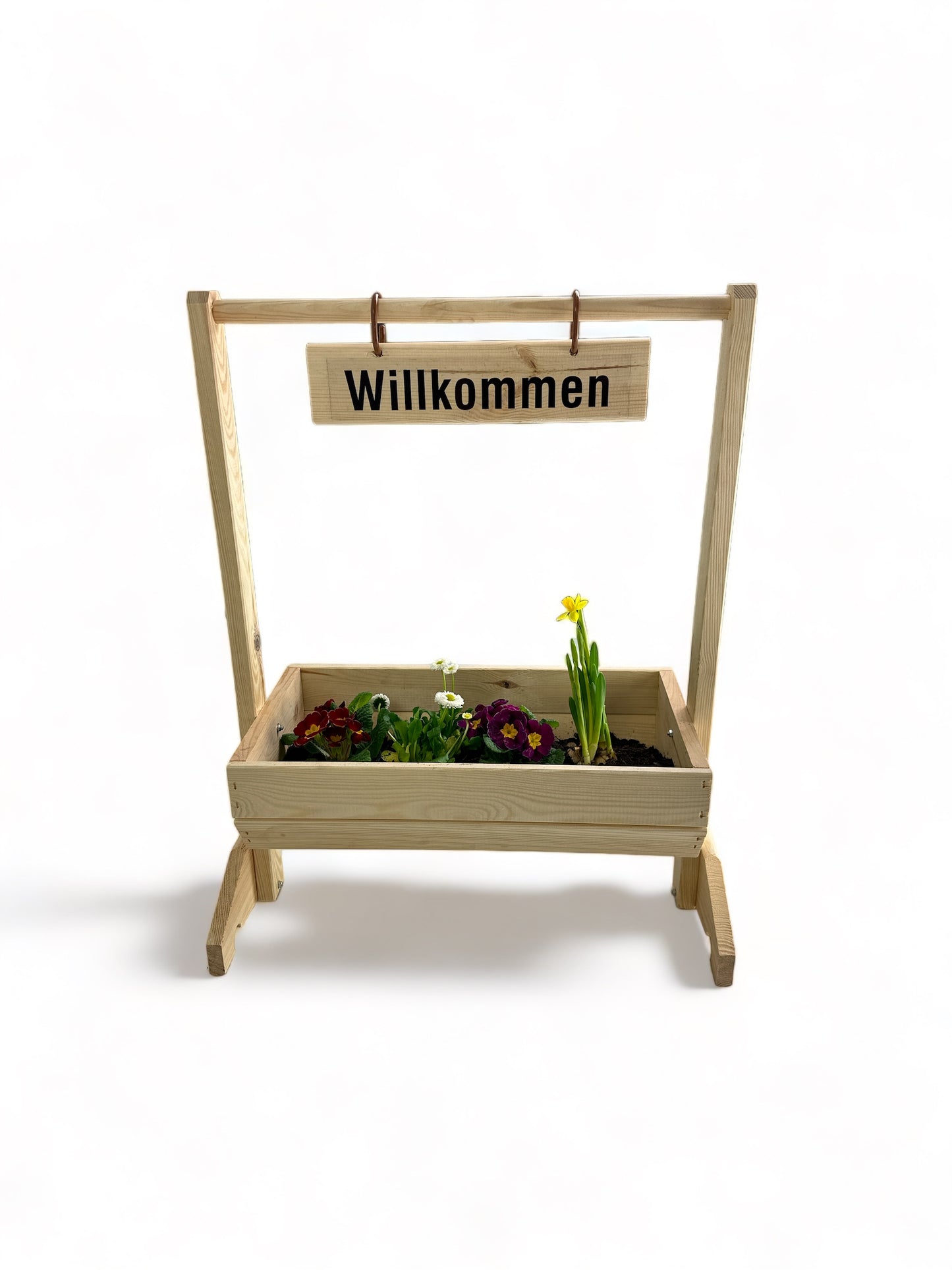 Blumentrog "Willkommen" klein