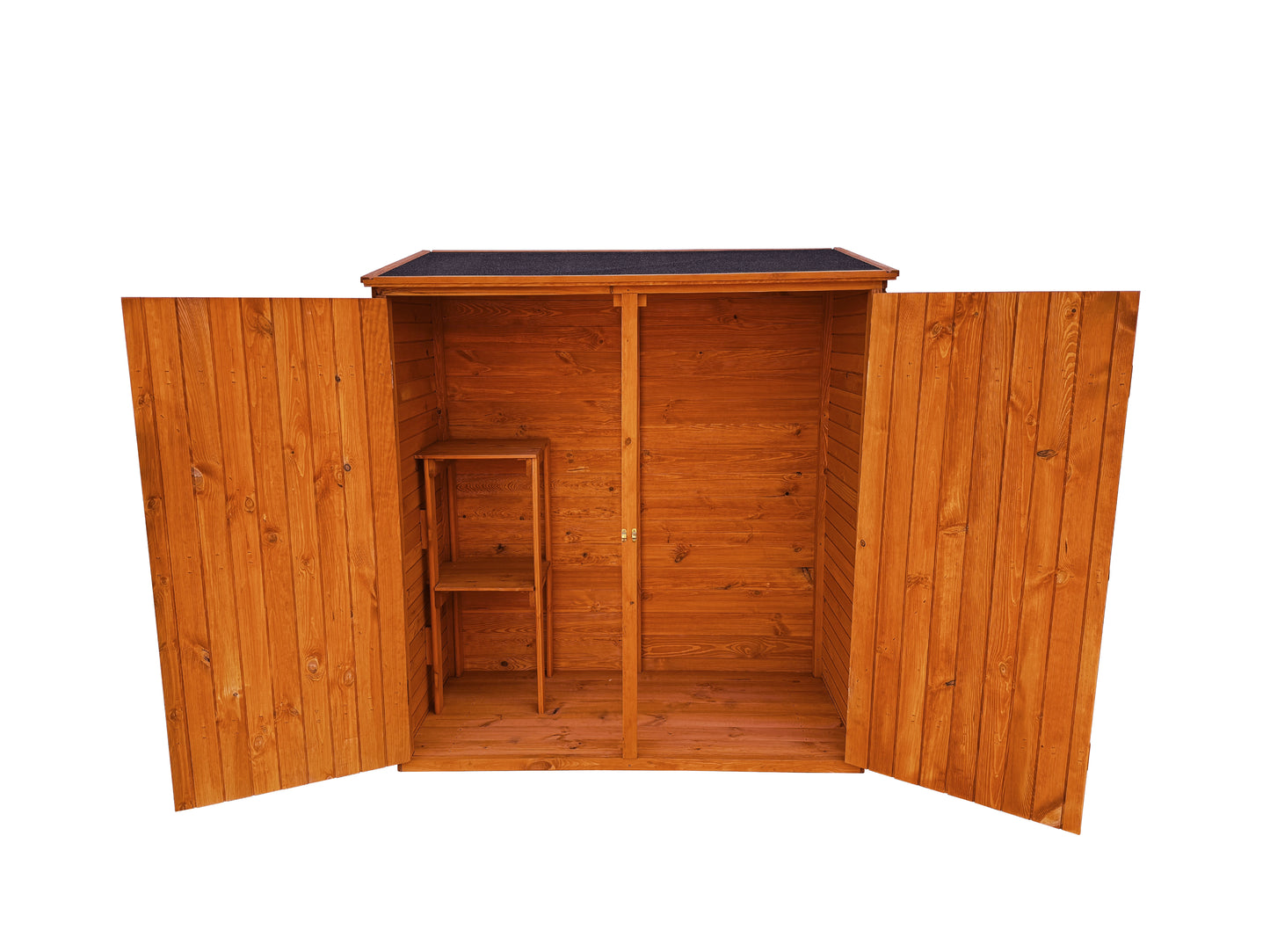 Geräteschrank groß honigbraun