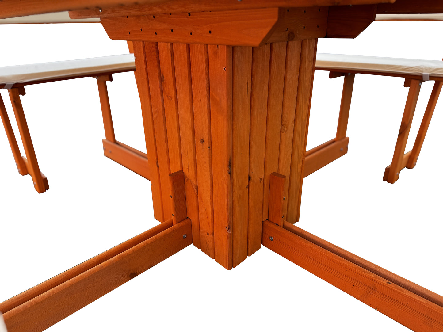 Pavillon "Rosenheim" mit weißem Dach, Set komplett