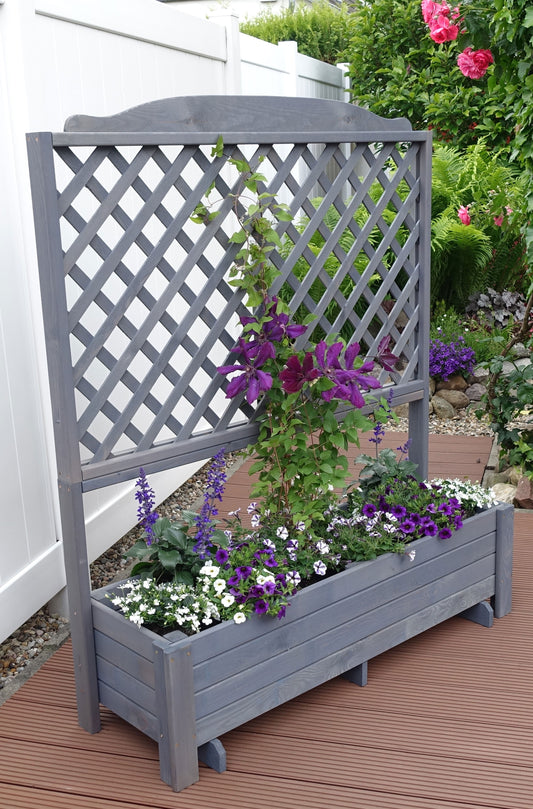 Rankkasten "Romantica" 120x140 cm, grau