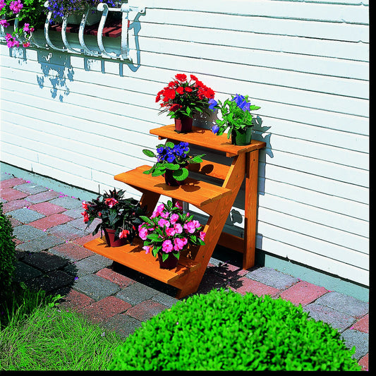 Blumentreppe klein, honigbraun