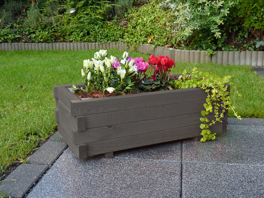 Pflanzkasten "Empoli" mit Pflanzfolie anthrazit