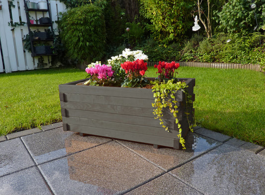 Pflanzkasten "Lucca" mit Pflanzfolie, anthrazit