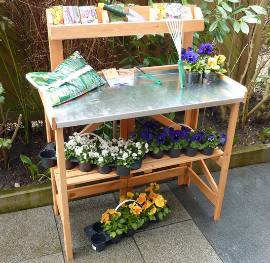 Pflanztisch klappbar mit Ablage