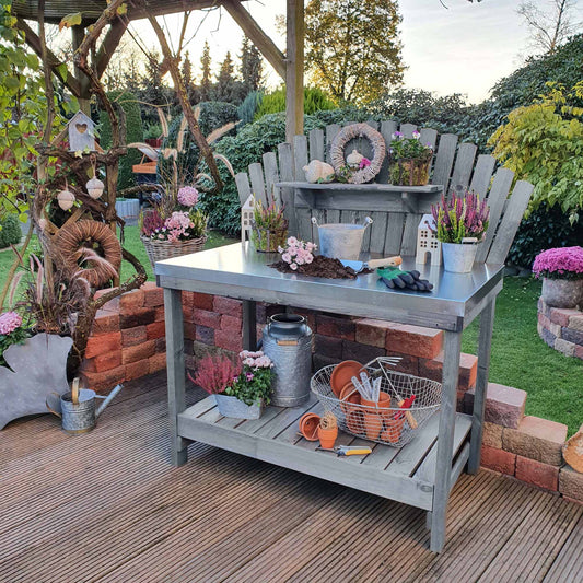 Gärtnertisch "Helga", grau