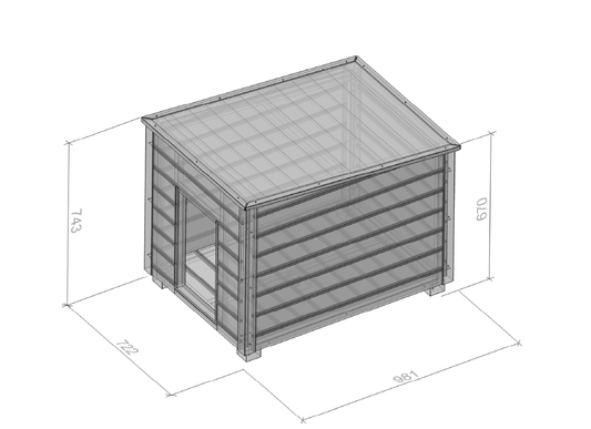 Hundehütte BUNGALOW promadino