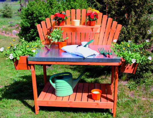 Gärtnertisch "Helga" mit 2 Pflanzkästen