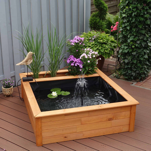 Hochteich mit seitlicher Pflanzzone Solar