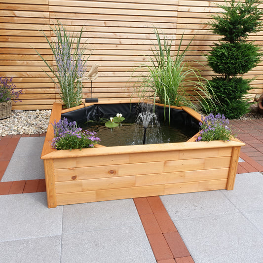 Hochteich mit 4 seitlichen Pflanzzonen Solar