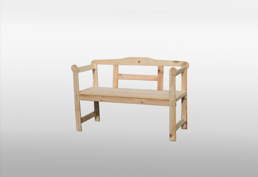 Friesenbank 2-Sitzer Gartenbank holz natur