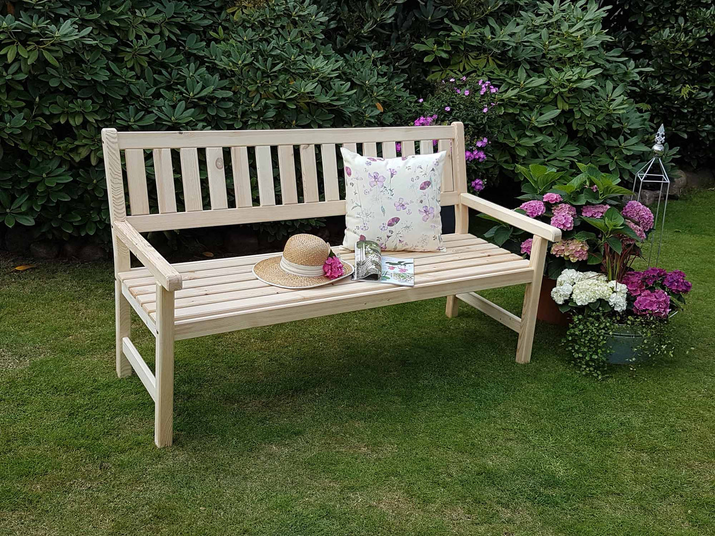 Gartenbank "Johanna" 3-Sitzer, natur