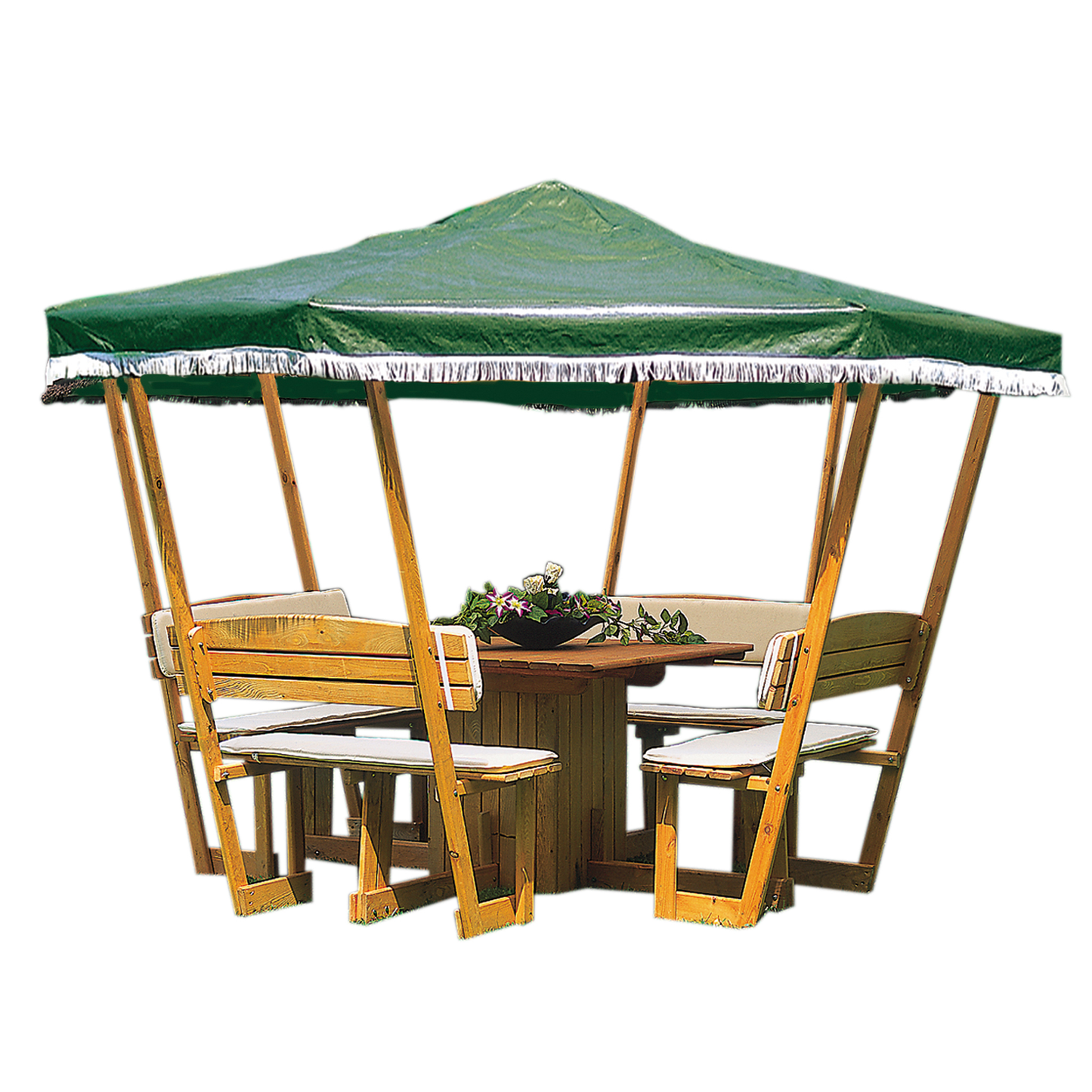 Pavillon "Rosenheim" mit grünem Dach