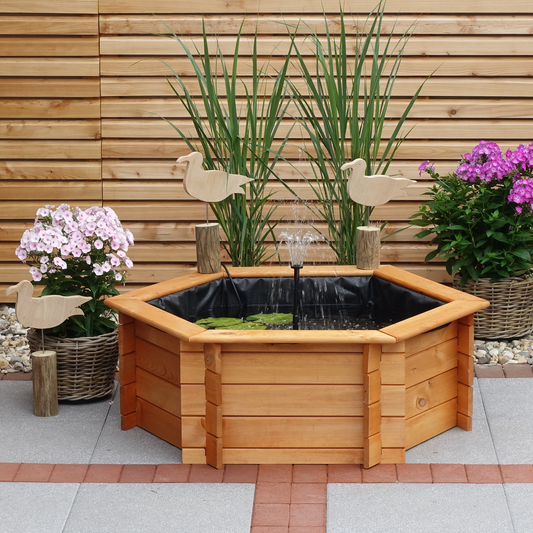 Sechseck-Hochteich 150cm