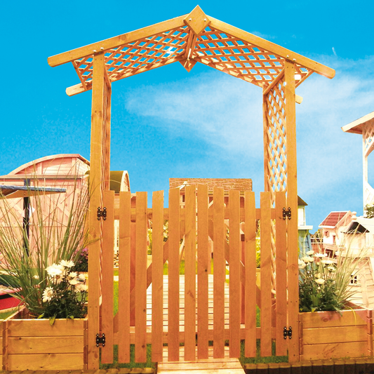 Set Rosenbogen mit Türen