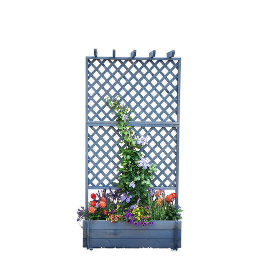 Rankkasten mit Pergola 102/200, grau