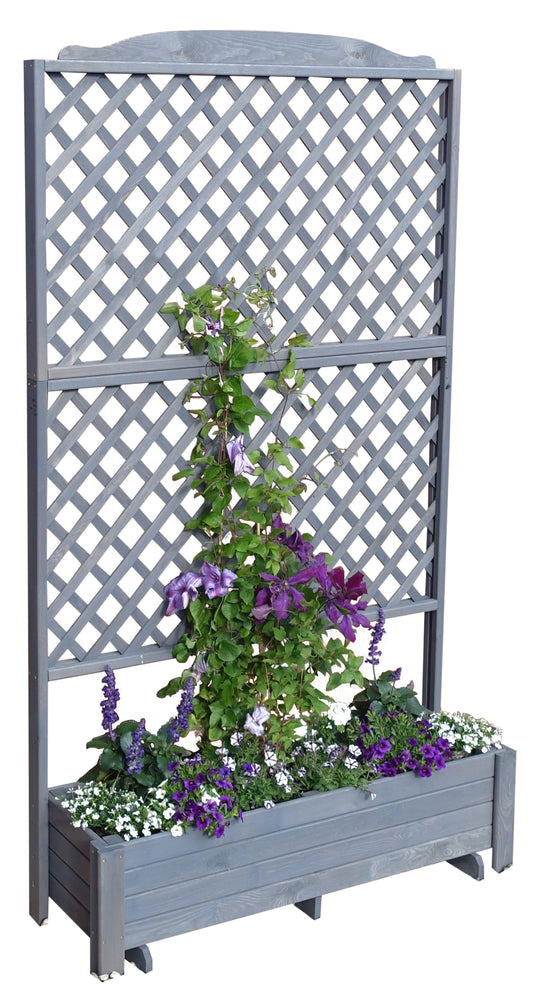 Rankkasten "Romantica" 120x210 cm, grau
