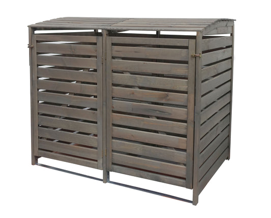 Mülltonnenbox Vario III für 2 Tonnen, grau