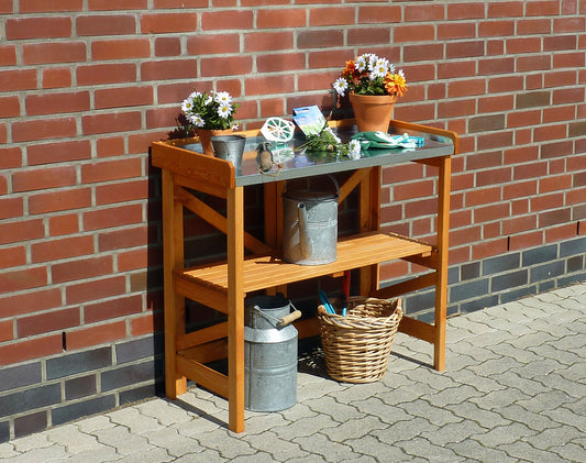 Pflanztisch klappbar mit verzinkter Arbeitsfläche