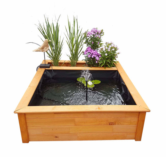 Hochteich mit seitlicher Pflanzzone Solar