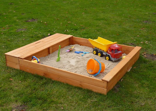 Sandkasten "MULTI" + Sitzbox