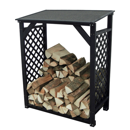 Brennholz- und Kaminholzregal "Speyer" anthrazit
