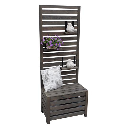 Spaliersichtschutz mit Staukasten